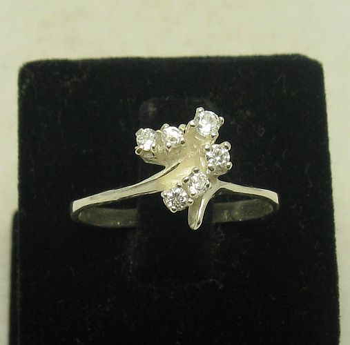 STYLISH STERLING SILVER RING SOLID 925 CZ SIZE 3.5-10 NEW EMPRESS 